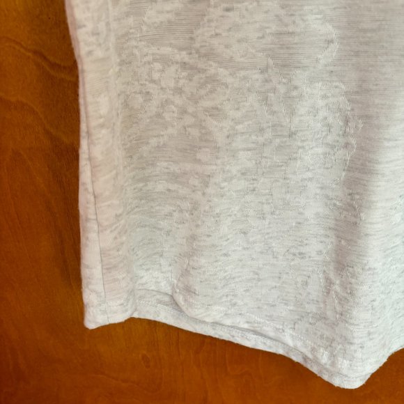 Simply Vera Vera Wang Women’s White Floral Short Sleeve Top PXS - Picture 7 of 13